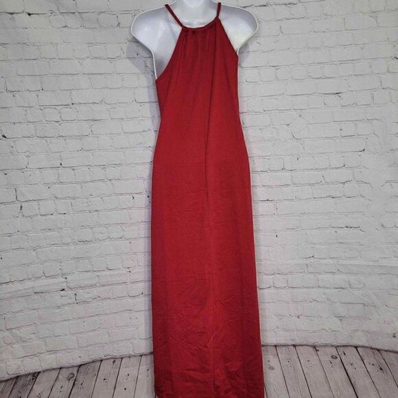 Women's Sleeveless Maxi Halter Neck Dress Small - Picture 5 of 5